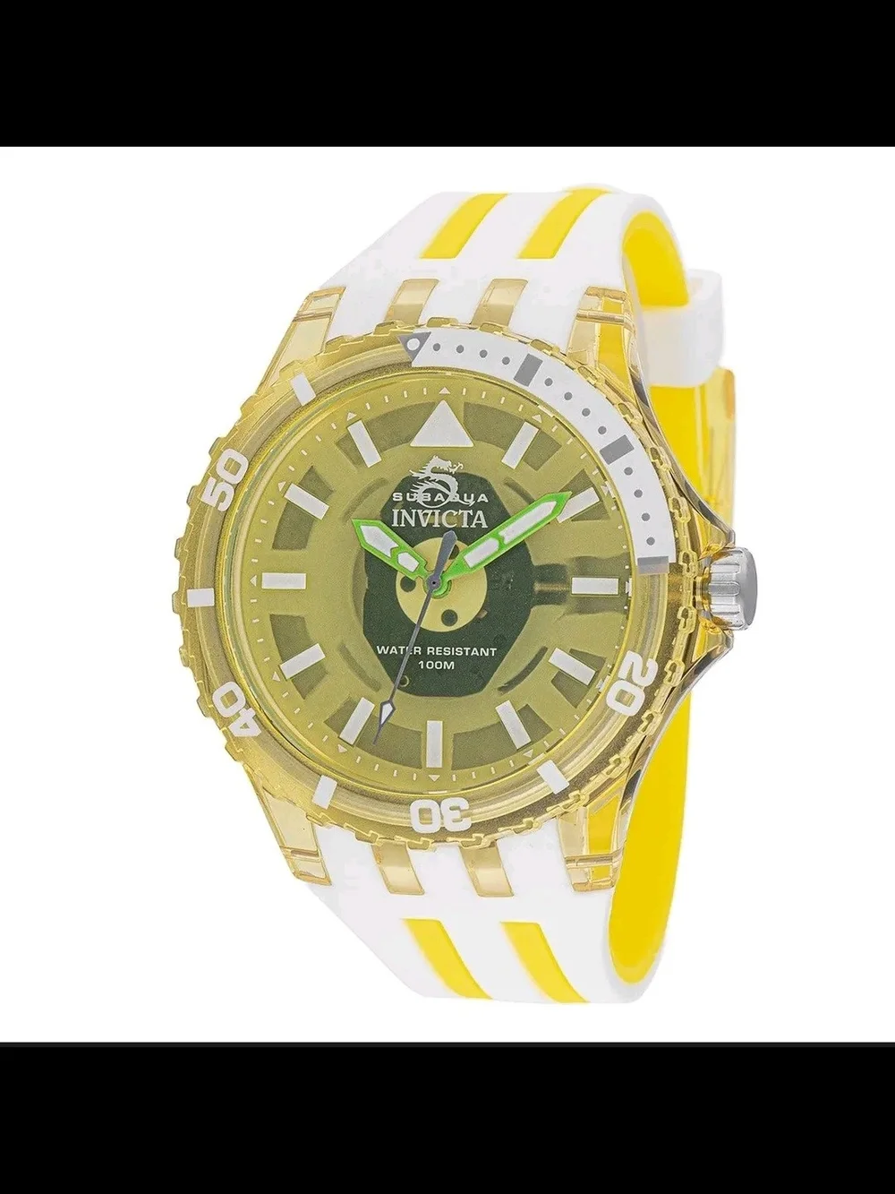 Invicta Yellow & White Subaqua Sport Watch